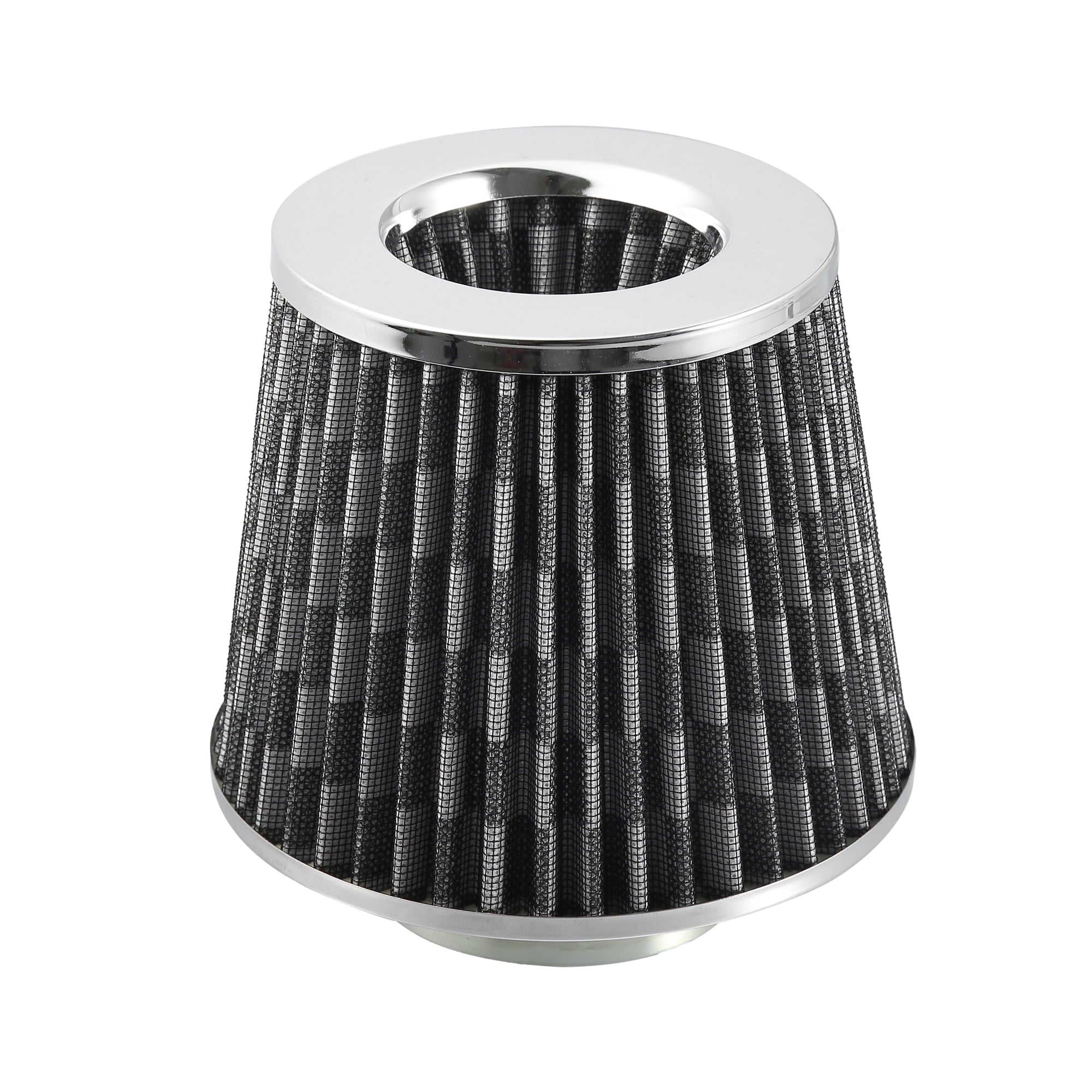 1pcs 2.5" 65mm Reducer Ring Inlet Cold Air Intake Cone Replacement Washable Clamp on Dry Air Filter Carbon Fiber Pattern - Exclusive Design