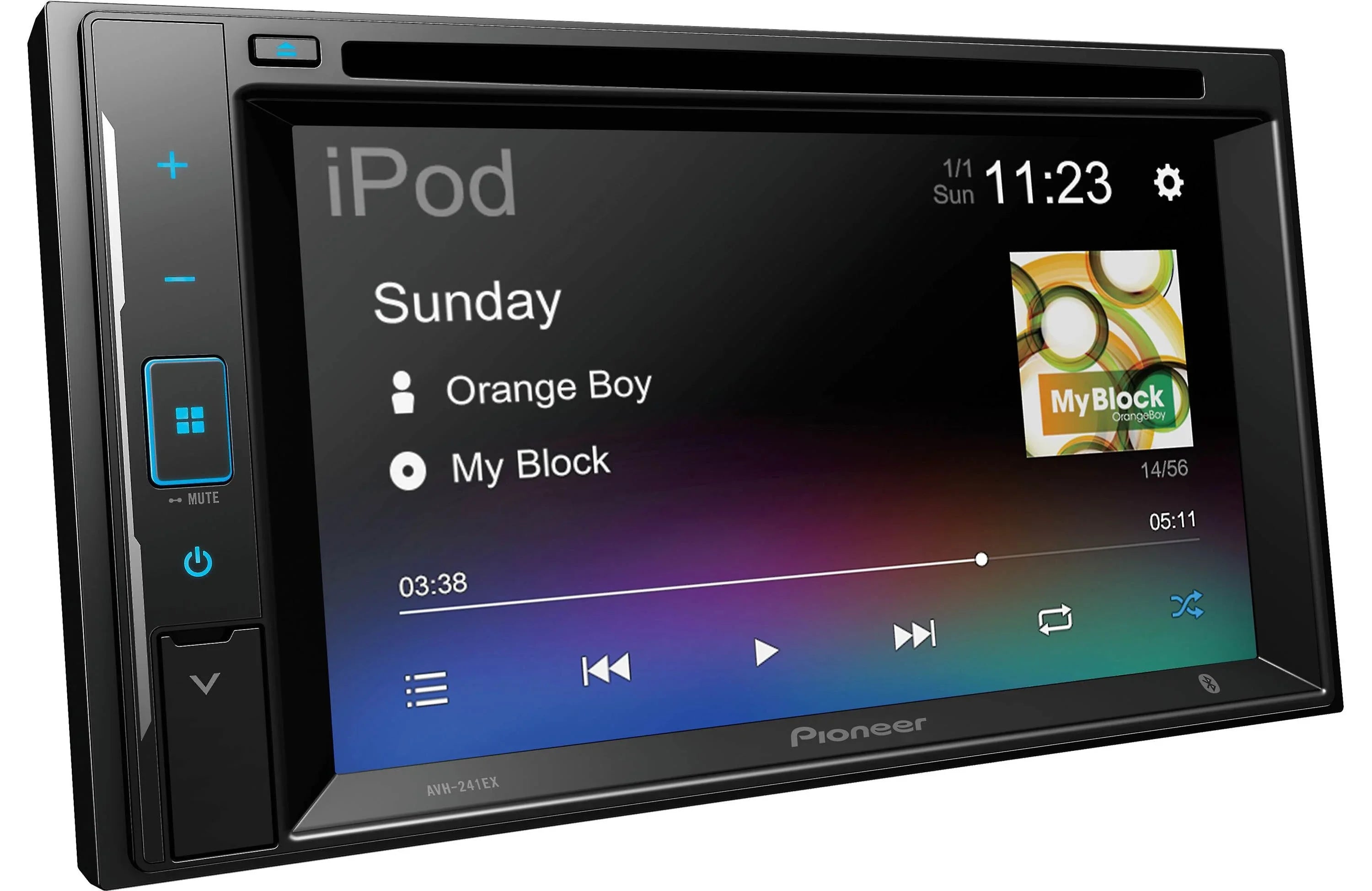 Pioneer AVH-241EX DVD Receiver with License Plate Backup Camera - Exclusive Design