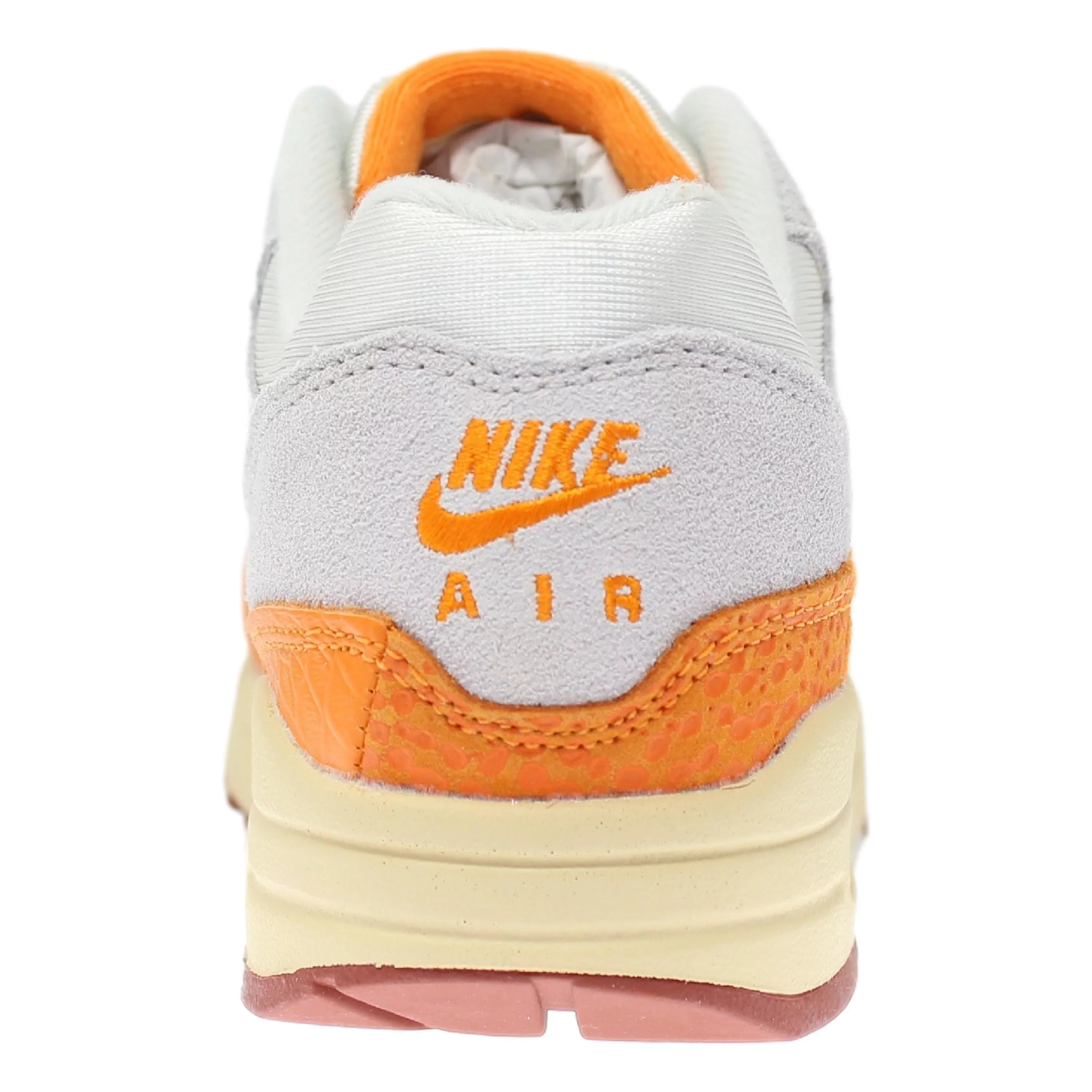 Nike Air Max 1 Lamp Bone/Magma Orange DZ4709-001 Women's Size 9 Medium