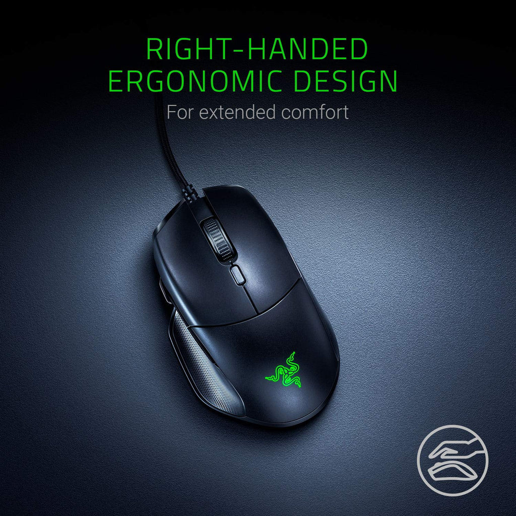 Razer Basilisk Essential Gaming Mouse - [6400 DPI Optical Sensor][Chroma RGB Lighting][7 Programmable Buttons][Mechanical Switches] - Exclusive Design