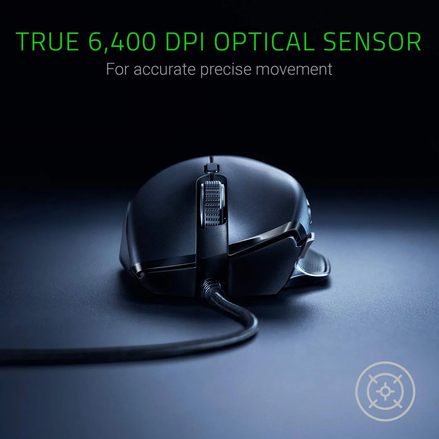 Razer Basilisk Essential Gaming Mouse - [6400 DPI Optical Sensor][Chroma RGB Lighting][7 Programmable Buttons][Mechanical Switches] - Exclusive Design