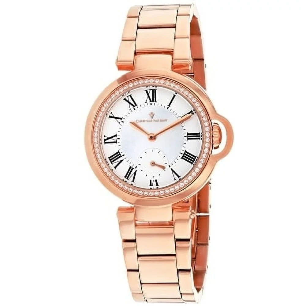 Christian Van Sant Women's Cybele White mother of pearl Dial Watch - CV0232 - Exclusive Design