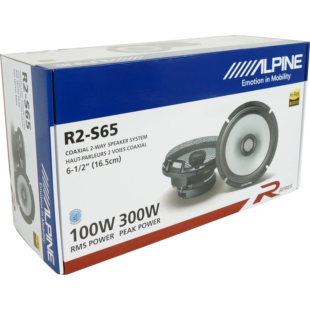 Stylish (4) Alpine R2-S65 6.5" 2-Way Car Audio Speakers High-Resolution Certified