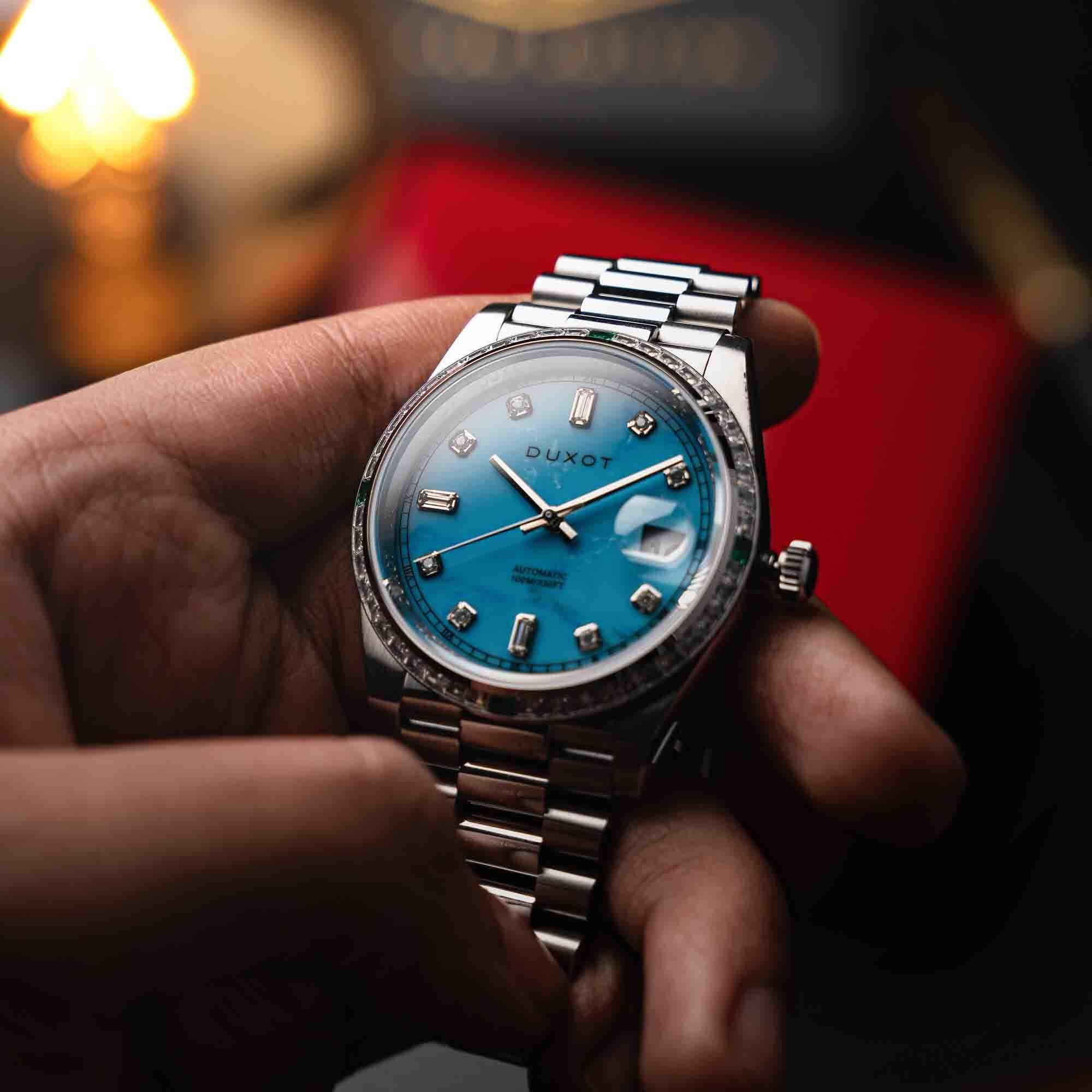 Duxot Serenata Rainbow Diver Automatic Turquoise Limited Edition - Exclusive Design