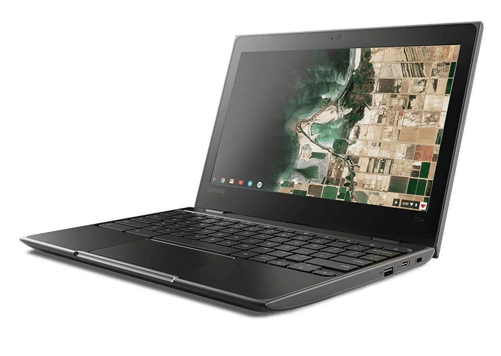 Stylish Restored 81QB0000US Chromebook 100e 11.6" HD MediaTek MT8173C 2.10GHz 4GB RAM 32GB eMMc Chrome OS Black (Refurbished)
