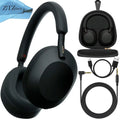 Sony WH-1000XM5 Wireless Industry Leading Noise Cancelling Headphones ( Black ), Crystal Clear Hands-Free Calling, Hi-Res Audio, and Alexa Voice Control + ZeeTech Microfiber Cleaning Cloth