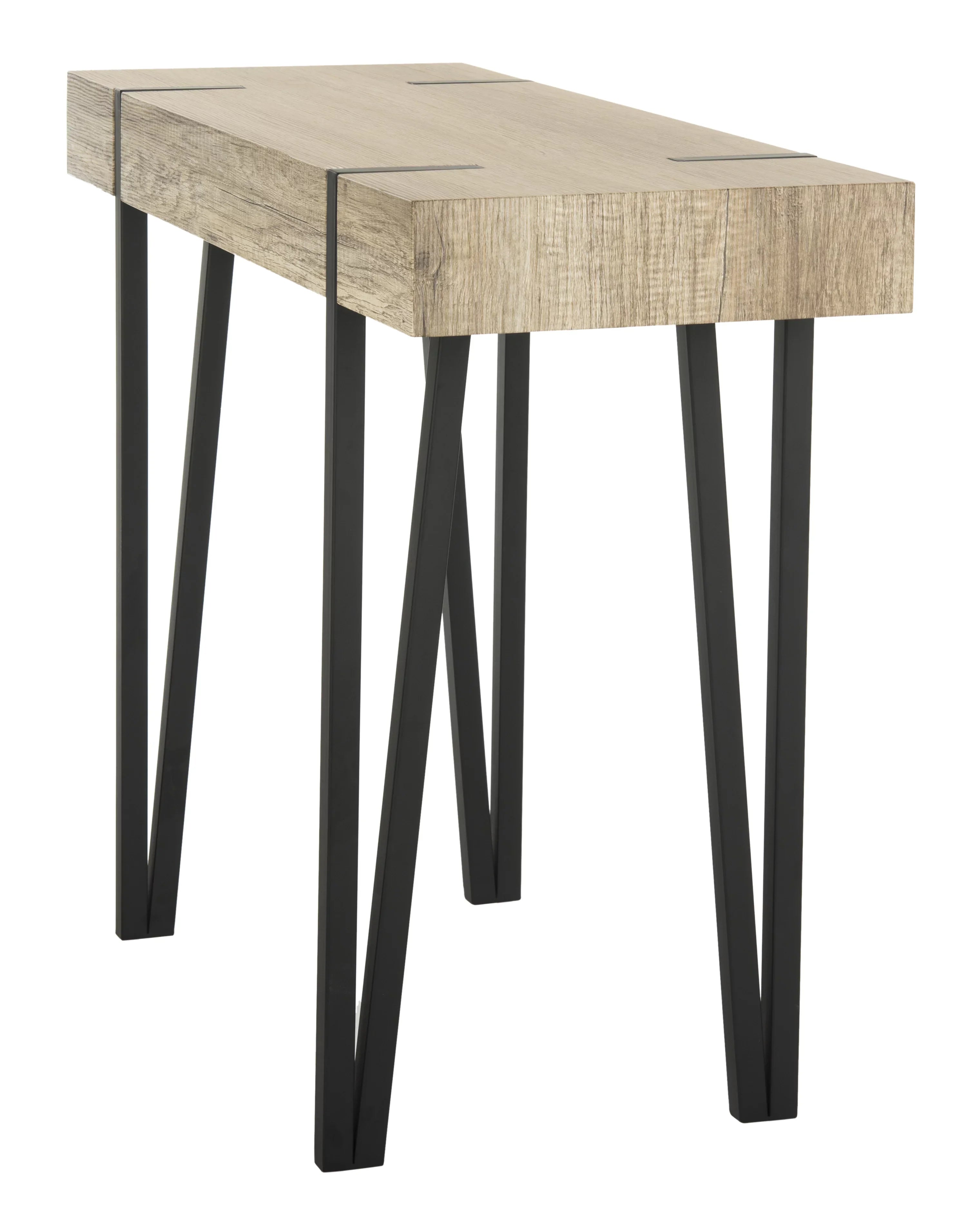 SAFAVIEH Alyssa Rectangular Mid-Century Wood Top Console Table, Brown - Exclusive Design