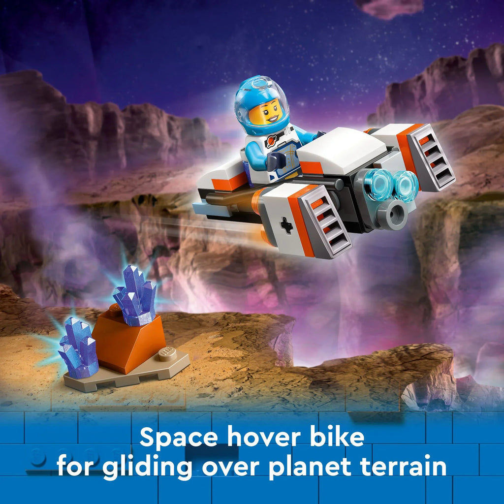 LEGO City Space Explorers Pack, Kidsâ Space Toy Playset Bundle for Boys and Girls Aged 6 and Up, 3 Building Sets in 1 Box, Space Gift Mech Toy, Interstellar Spaceship, Hoverbike, 3 Minifigures, 60441
