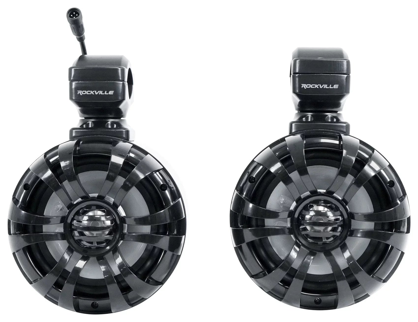 (2) Memphis Audio RZR65FE Pods+LED Tower Speakers+Amp For 2014+ Polaris RZR - Exclusive Design