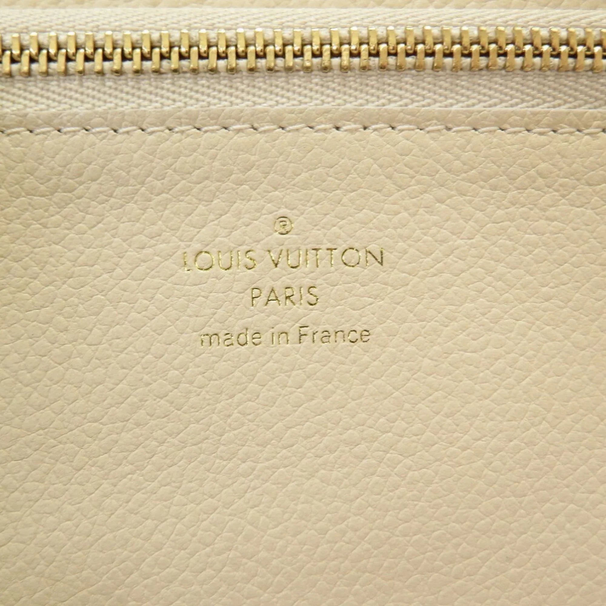 Pre-Owned Louis Vuitton Monogram Implant Portefeuille Secret M93432 Neige Bifold Wallet Round (Good) - Exclusive Design