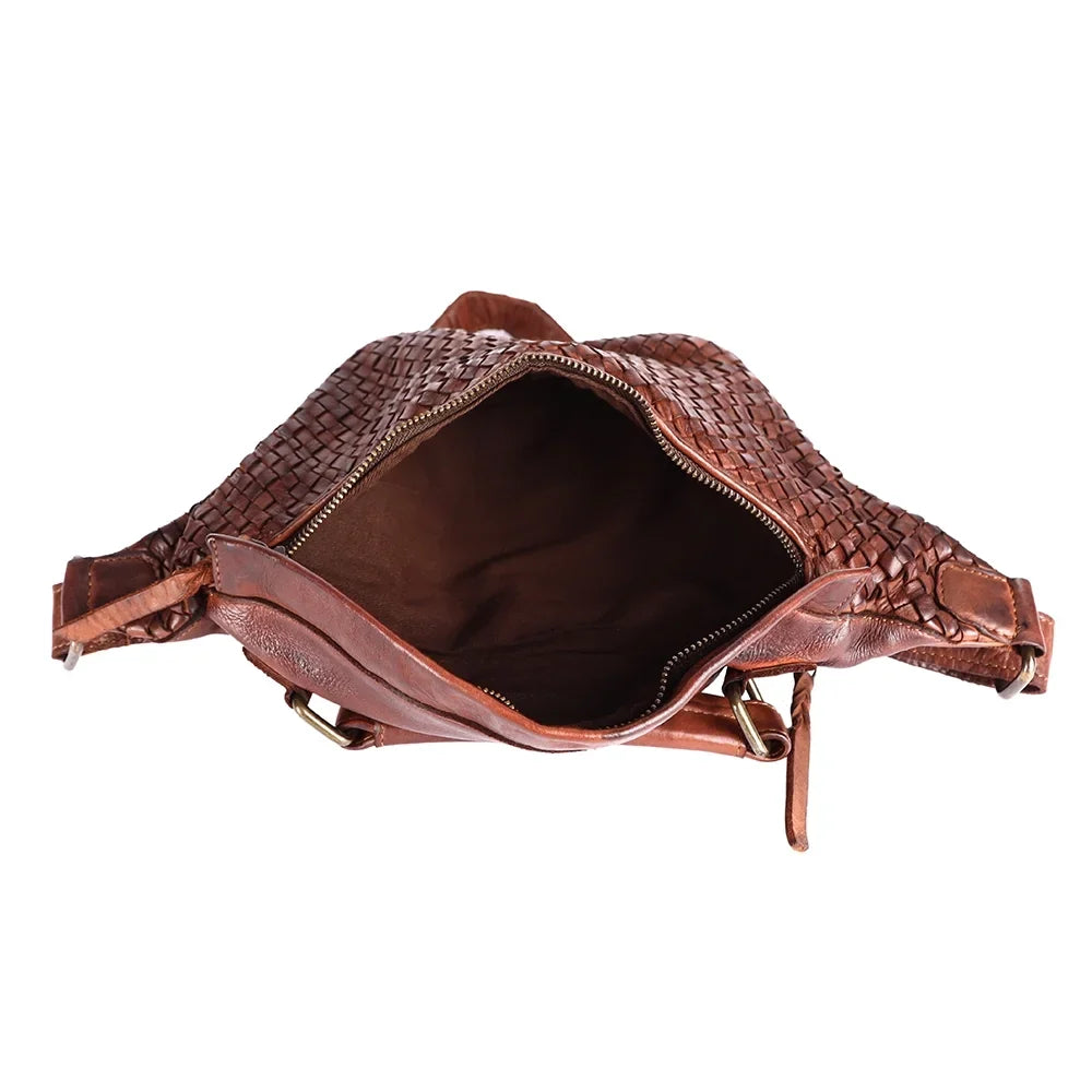 Stylish NM Never Mind Nmbgm148E Fanny Pack Vintage Handmade Genuine Cowhide Leather Women Bag WesternÂ HandbagÂ Purse