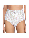 Peony Womens High Waist Floral Bikini Swim Bottom