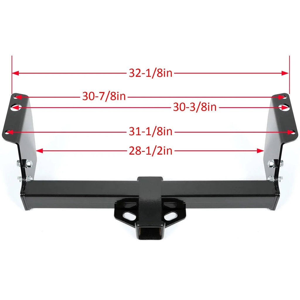 Kojem Tow Trailer Hitch Receiver 2" Class 3 for 1983 - 2012 Ford Ranger 1994-2010 Mazda B2300 B3000 B4000 Pickup - Exclusive Design