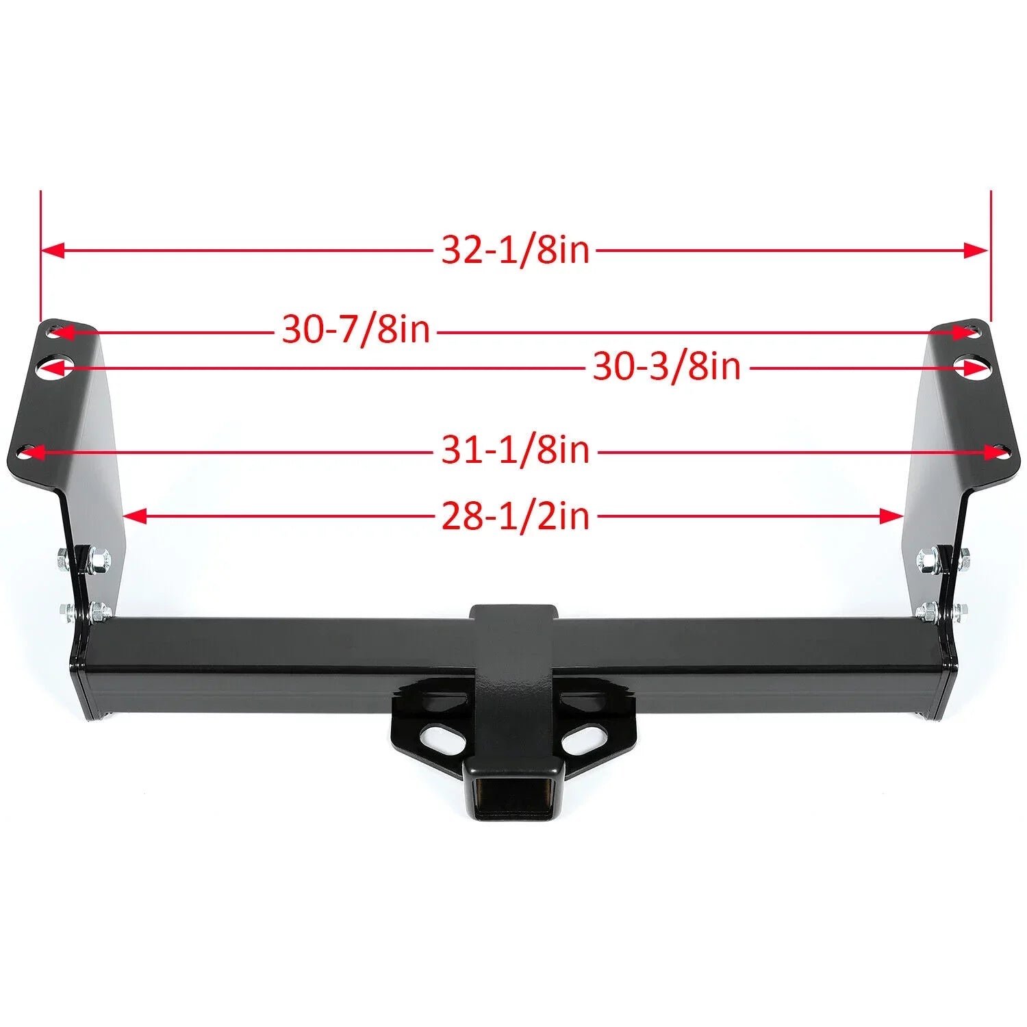 Kojem Tow Trailer Hitch Receiver 2" Class 3 for 1983 - 2012 Ford Ranger 1994-2010 Mazda B2300 B3000 B4000 Pickup - Exclusive Design