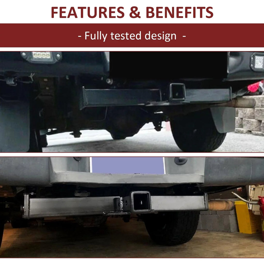 Kojem Tow Trailer Hitch Receiver 2" Class 3 for 1983 - 2012 Ford Ranger 1994-2010 Mazda B2300 B3000 B4000 Pickup - Exclusive Design