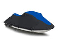 BLACK / BLUE HEAVY-DUTY, TOP OF THE LINE Cover Compatible for Kawasaki Jet Ski ST 1993 1994 1995 1996 1997 1998 / STS 1995 1996 1997 1998 2001 2002 PWC Trailerable Cover Jet Ski Cover