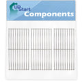 3-Pack BBQ Grill Cooking Grates Replacement Parts for Charmglow 810-8410-F - Compatible Barbeque Grid 17 3/4" - Exclusive Design
