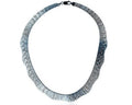 Sterling Silver Rhodium 16mm Graduated Wavy Cleopatra 16" Omega Necklace - Exclusive Design