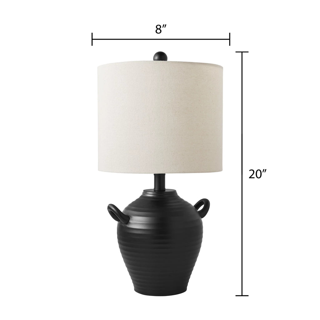 Stylish Better Homes & Gardens 20" Black Table Lamp with Shade by Dave & Jenny Marrs