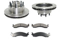 Front Ceramic Brake Pad and Rotor Kit - Compatible with 1999 - 2007 Ford E350 Super Duty 2000 2001 2002 2003 2004 2005 2006 - Exclusive Design