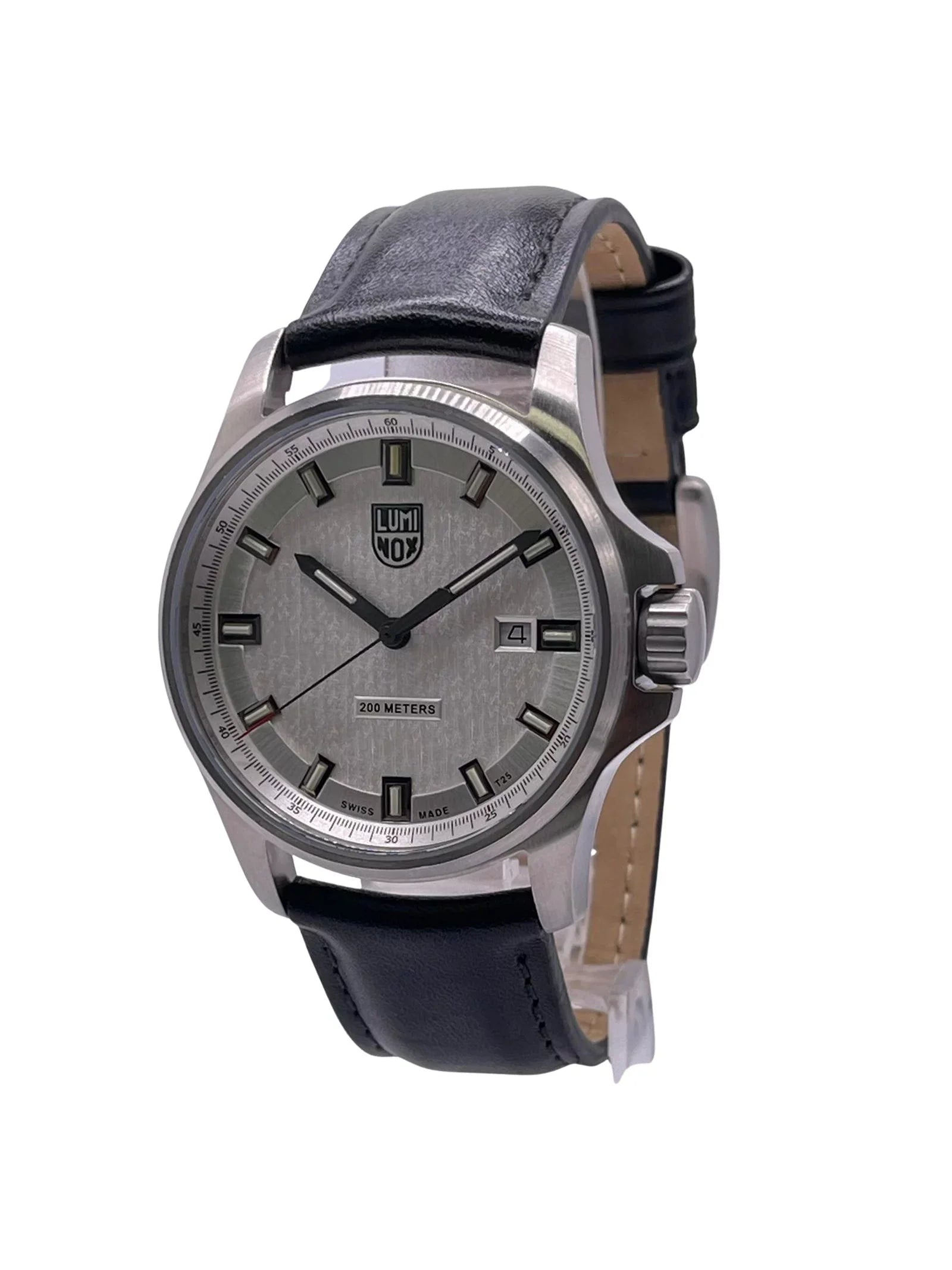 Luminox Dress Field 42mm Stainless Steel Silver Dial Mens Quartz Watch XL.1839