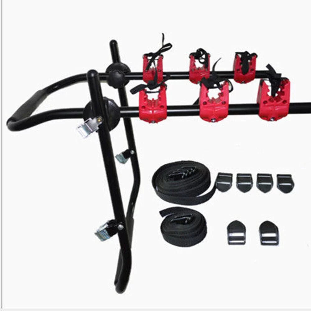 Stylish Loyalheartdy Foldable Bike Hitch Mount Rack 3-Bike Carrier Trunk Mount Rack for Car Minivan SUV Truck Max Load 44.09