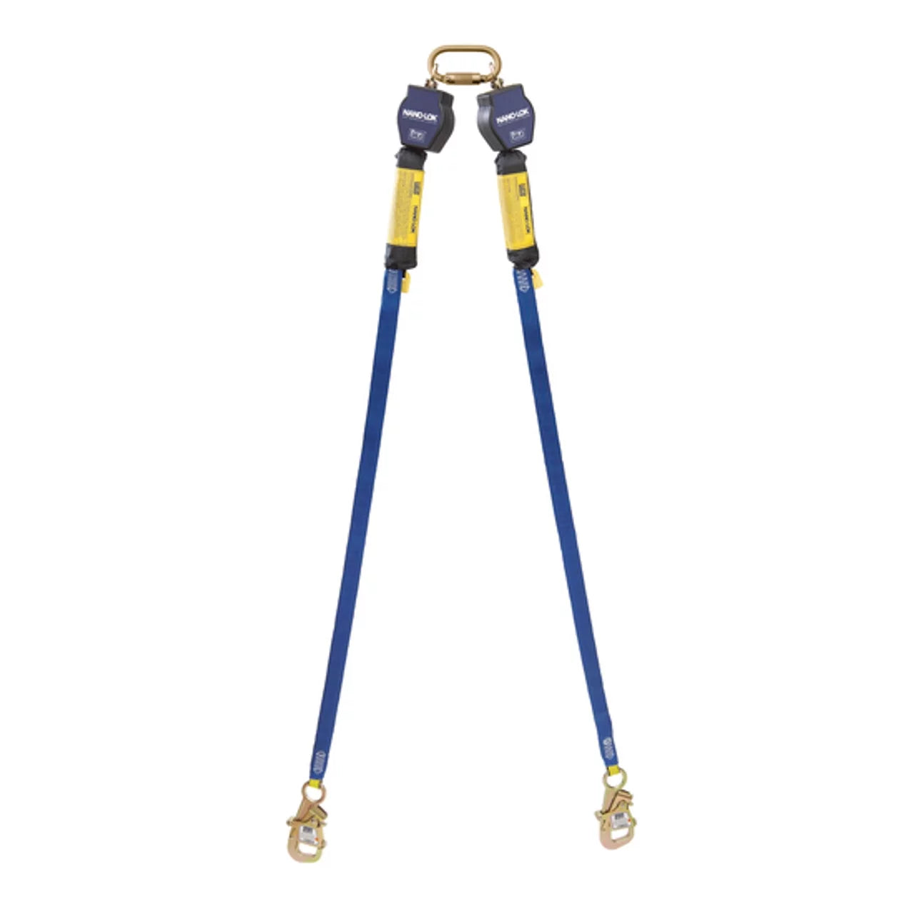 3Mâ¢ DBI-SALAÂ® Nano-Lokâ¢ Tie-Back Twin-Leg Quick Connect Self Retracting Lifeline, Web 3101374, 9 ft. (2.7m)