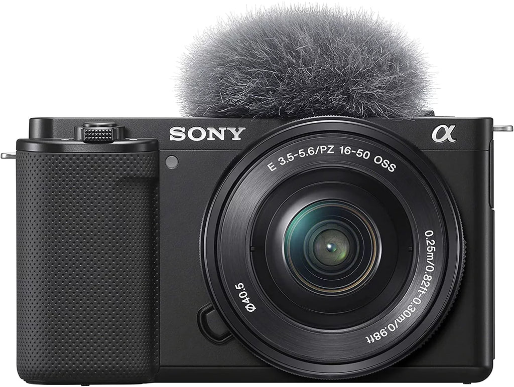Sony Alpha ZV-E10L 24.2 Megapixel Mirrorless Camera with Lens, 0.63", 1.97", Black