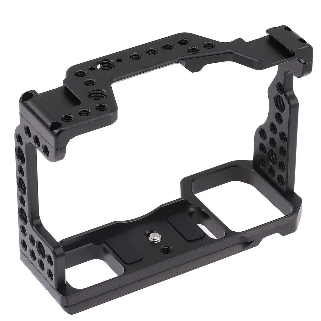 Cage Aluminum Alloy Video Cage Replacement for Sony A7M3 A7R3 A9 Mirrorless with Cold Shoe Mount 14 Inch & 38 Inch Screw Holes