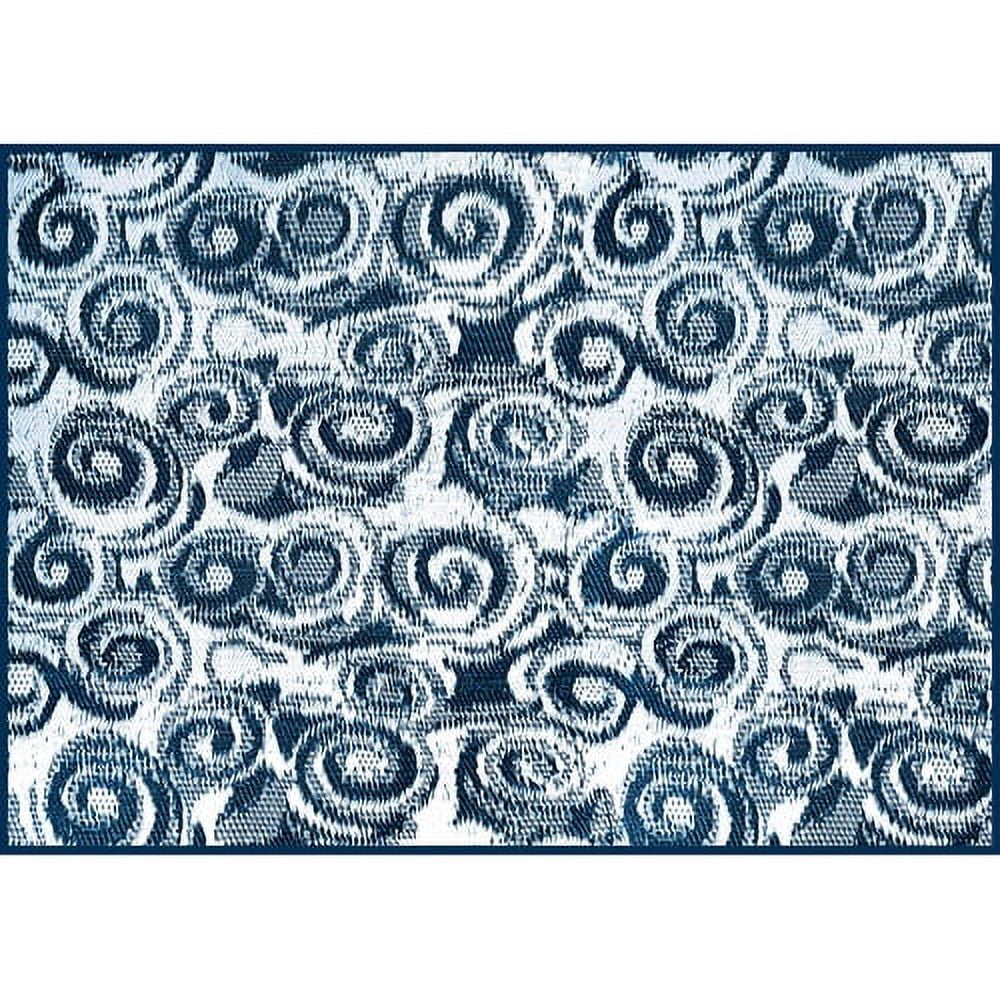 Stylish Camco 8' x 16' Reversible RV Outdoor Mat, Perfect Outdoor Accessory for RVing, Camping, Picnicking, and the Beach - Blue Swirl (42841)