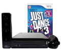 Restored Black Nintendo Wii Console with Just Dance 3 Motion Plus (Refurbished) - Exclusive Design