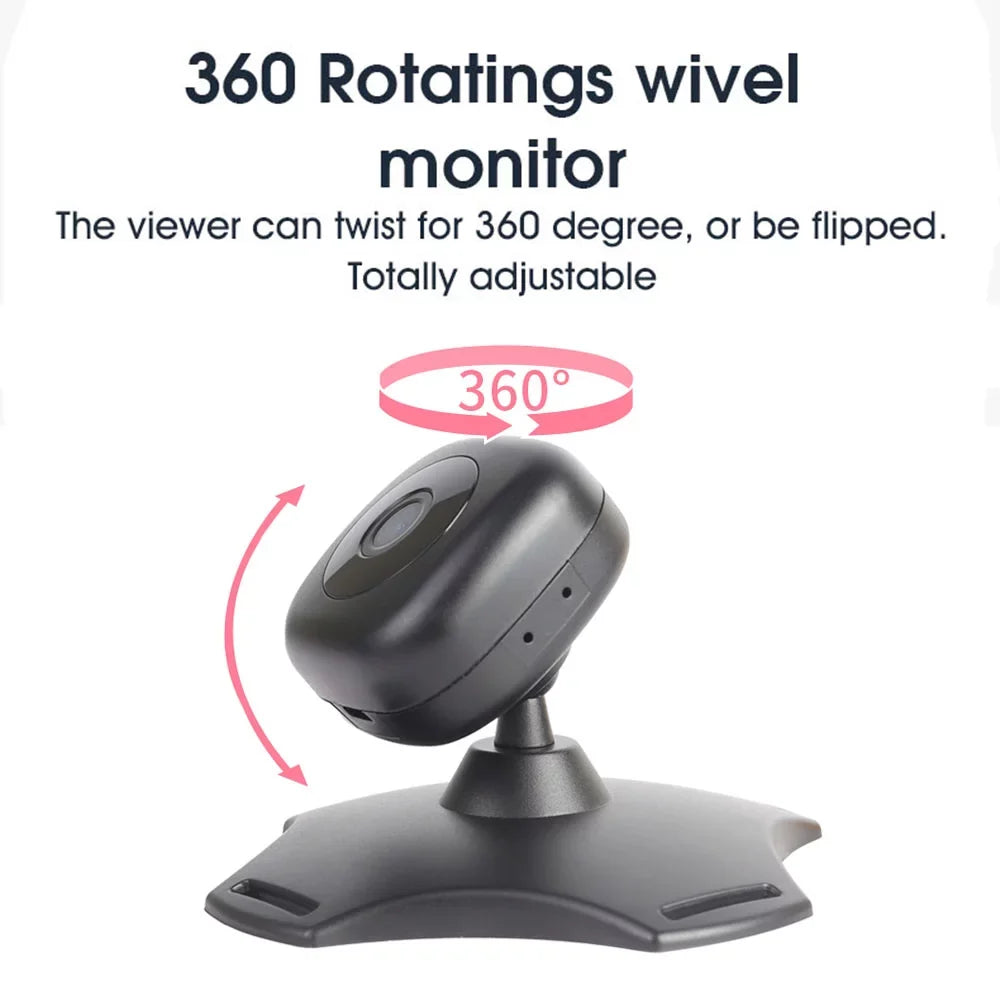 ammoon WiFi Baby Car Monitor Camera, Wireless Monitor for Rear Facing Seat, Night Vision, 360Â° Rotation