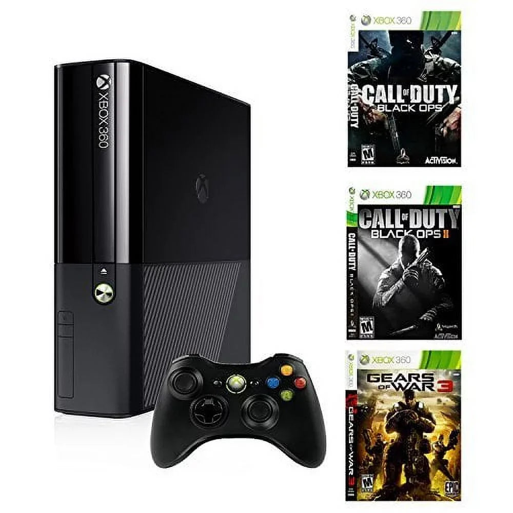 Restored Xbox 360 500GB With Gears Of War 3 And Call Of Duty: Black Ops 1 And 2 (Refurbished)