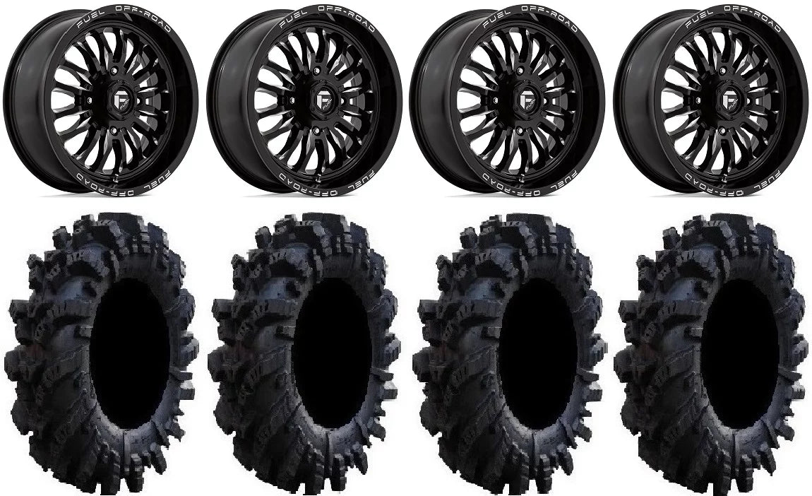 Fuel ARC 18" Wheels Black 36" Intimidator Tires Polaris RZR XP 1000 / PRO XP / Ranger XP 900/1000