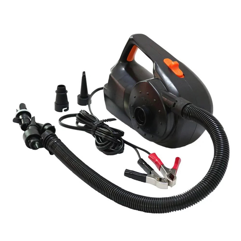 Walmeck Electric inflator,Pump Boat Pool Auto Portable Blower Pool Air Cushions 12v 100w Car Cushions Ball Auto Ball Auto Portable Air Pump Air Cushions Ball Boat Pool Air Pump Inflatable Air Qisuo