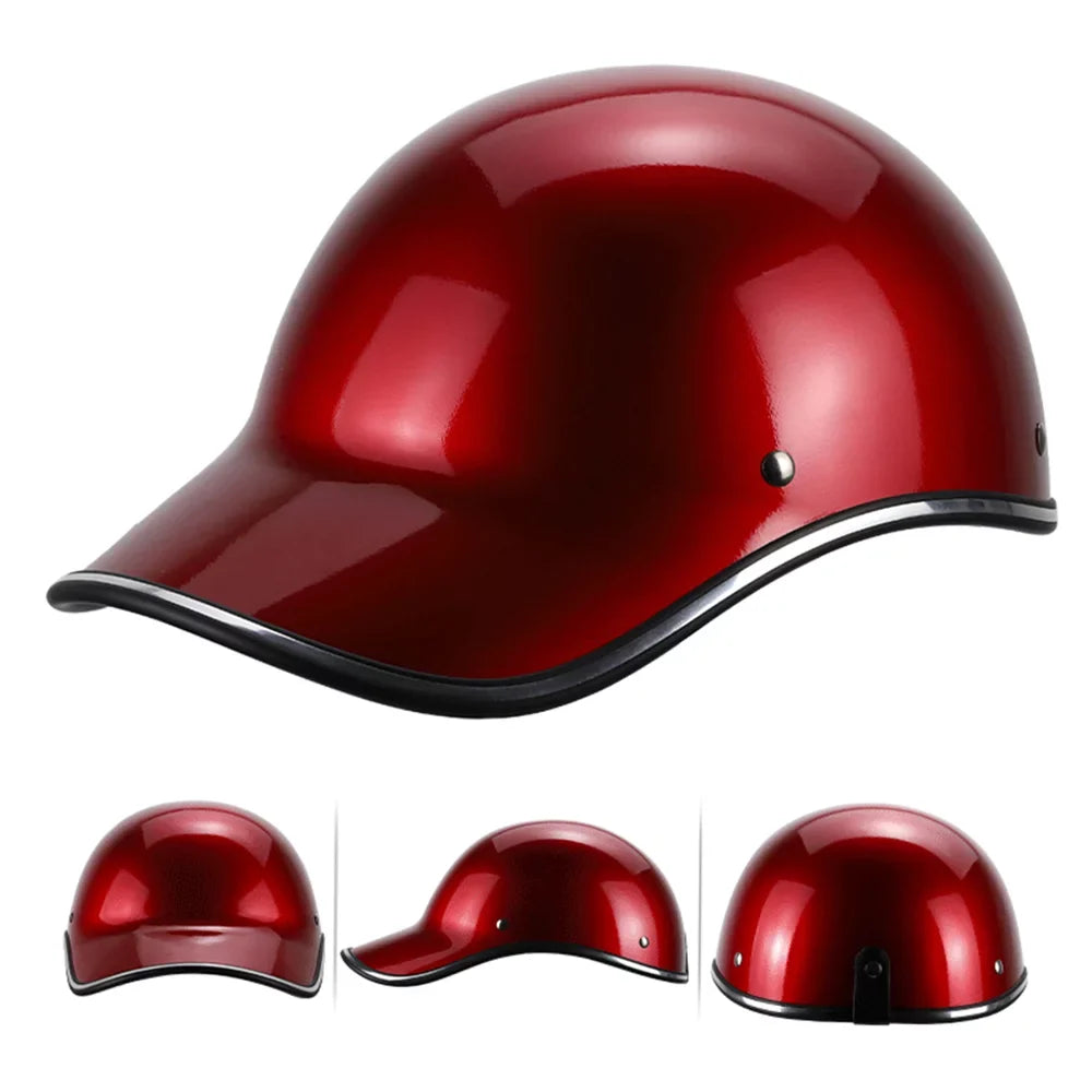Stylish Motorcycle Bike Baseball Half for Men Women Adults
