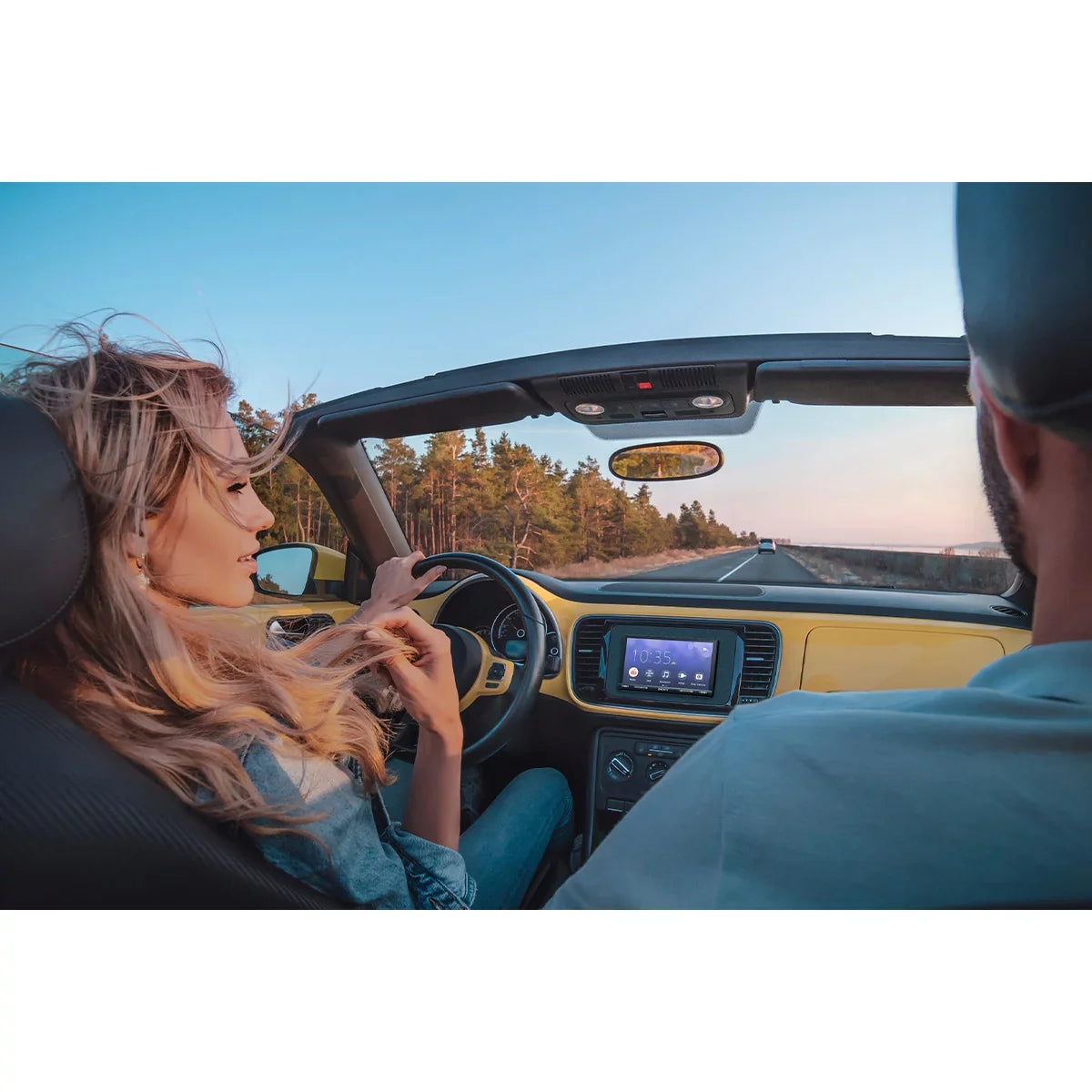 Sony Mobile XAV-AX5600 6.95" Media Receiver with CarPlay, Android Auto, and Weblink Cast