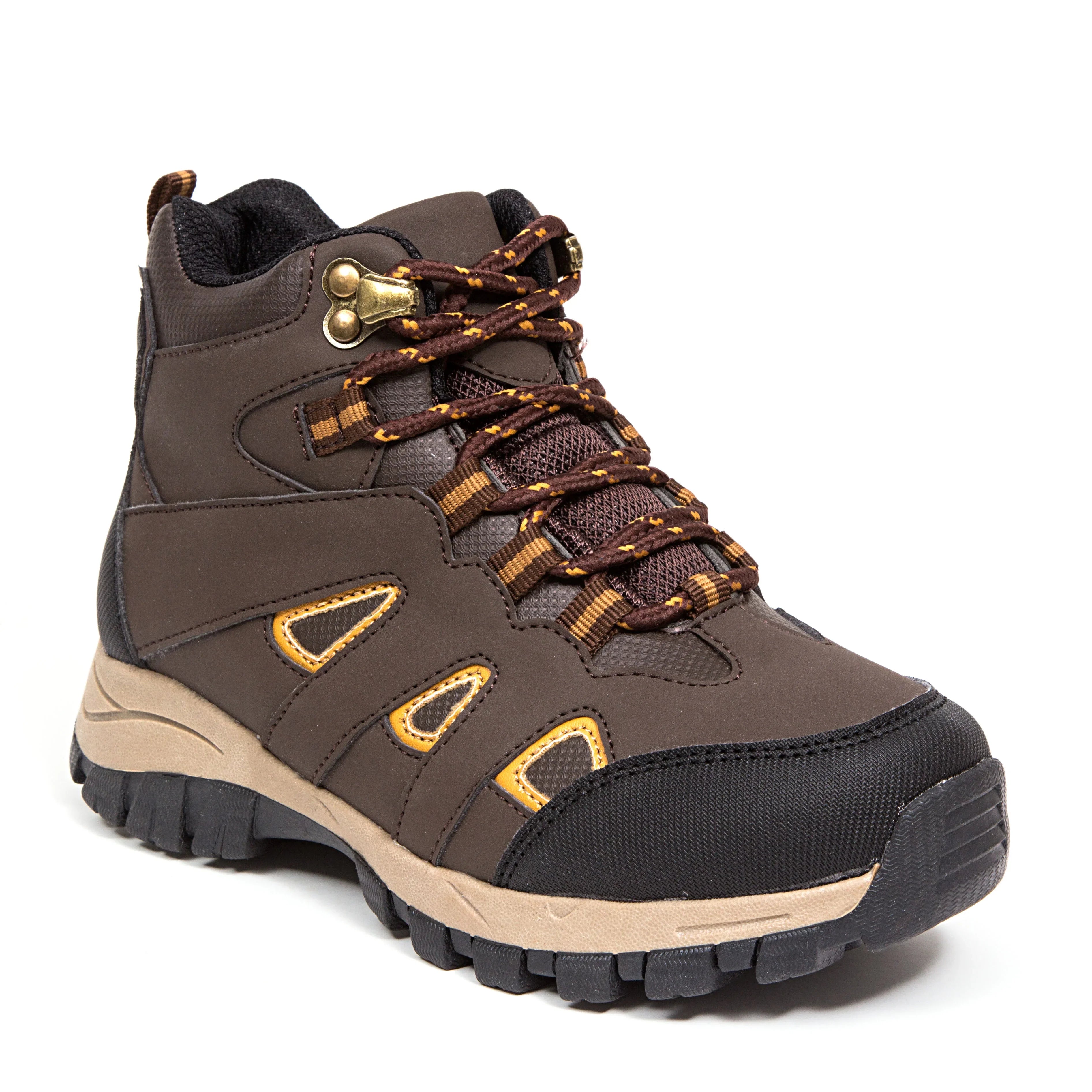 Deer Stags Kids' Drew Waterproof Hiking Boot - Brown - 1.5 Little Kid Medium - Exclusive Design