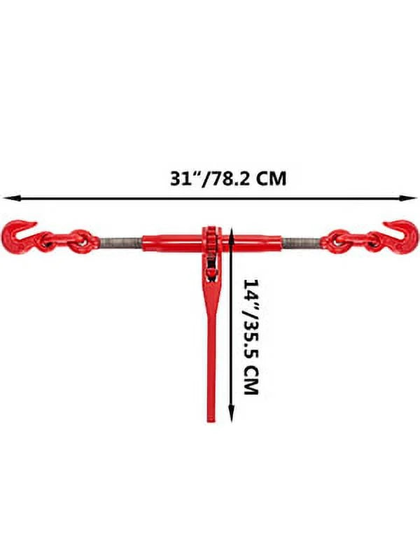 BENTISM Chain Binder Ratchet Load Binder 5/16in-3/8in, 6600lbs for Tie Down, 2pcs