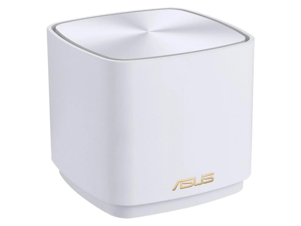 Stylish ZenWiFi AX1800 Dual-Band Mesh WiFi 6 System (XD4) - 3 Pack White, coverage up to 4,800 sq.ft & 25+ devices, 1800Mbps, AiMesh, Lifetime Free Internet Security, Parental Control, Easy Setup