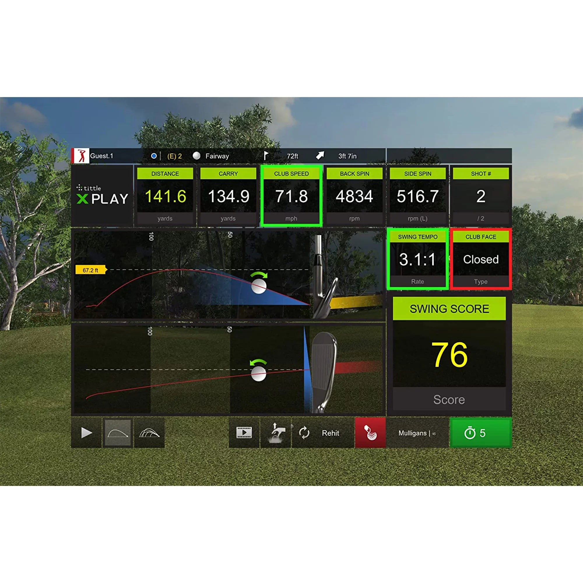 Stylish SwingLogic SLX MicroSim Indoor Golf Simulator with E6 Connect Compatibility