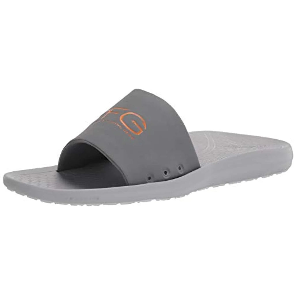 Columbia Men's Yachtrocker PFG Slide Sport Sandal, Ti Grey Steel/Lamp Orange, 9