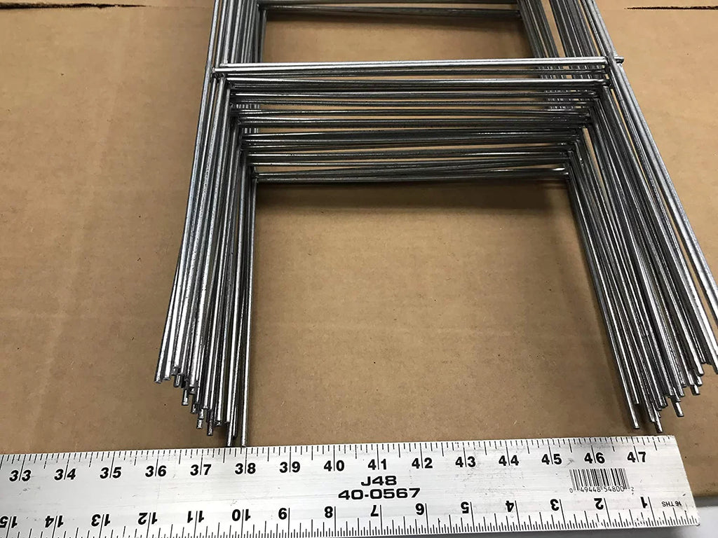 50 Metal Wire Stake 10 x 30 Inch x 9 Gauge Galvanized Wire Double H-Frame Sign Holder, Signs Stake 30'' Tall and 10'' Wide use with 4mm or 5mm Corrugated Signs, Ship Same Day (Pkg50Stake30)
