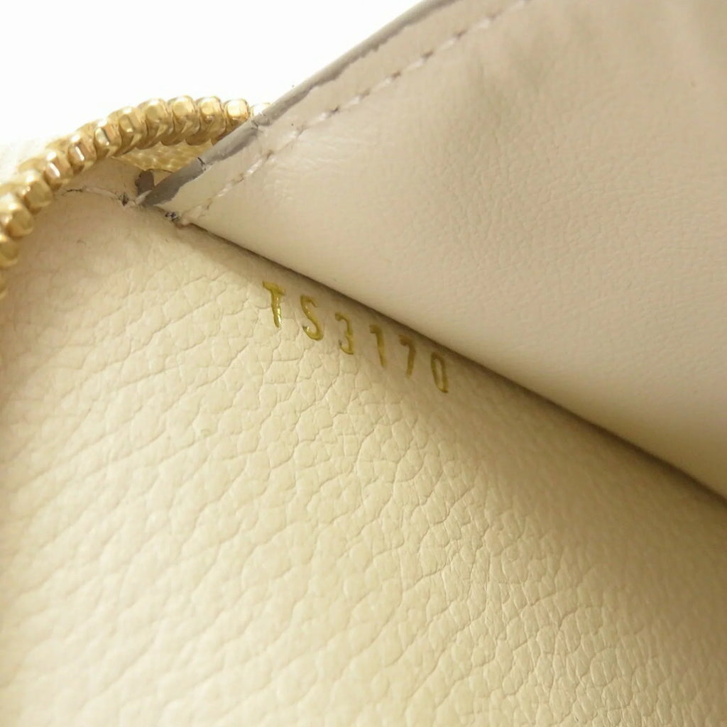 Pre-Owned Louis Vuitton Monogram Implant Portefeuille Secret M93432 Neige Bifold Wallet Round (Good) - Exclusive Design
