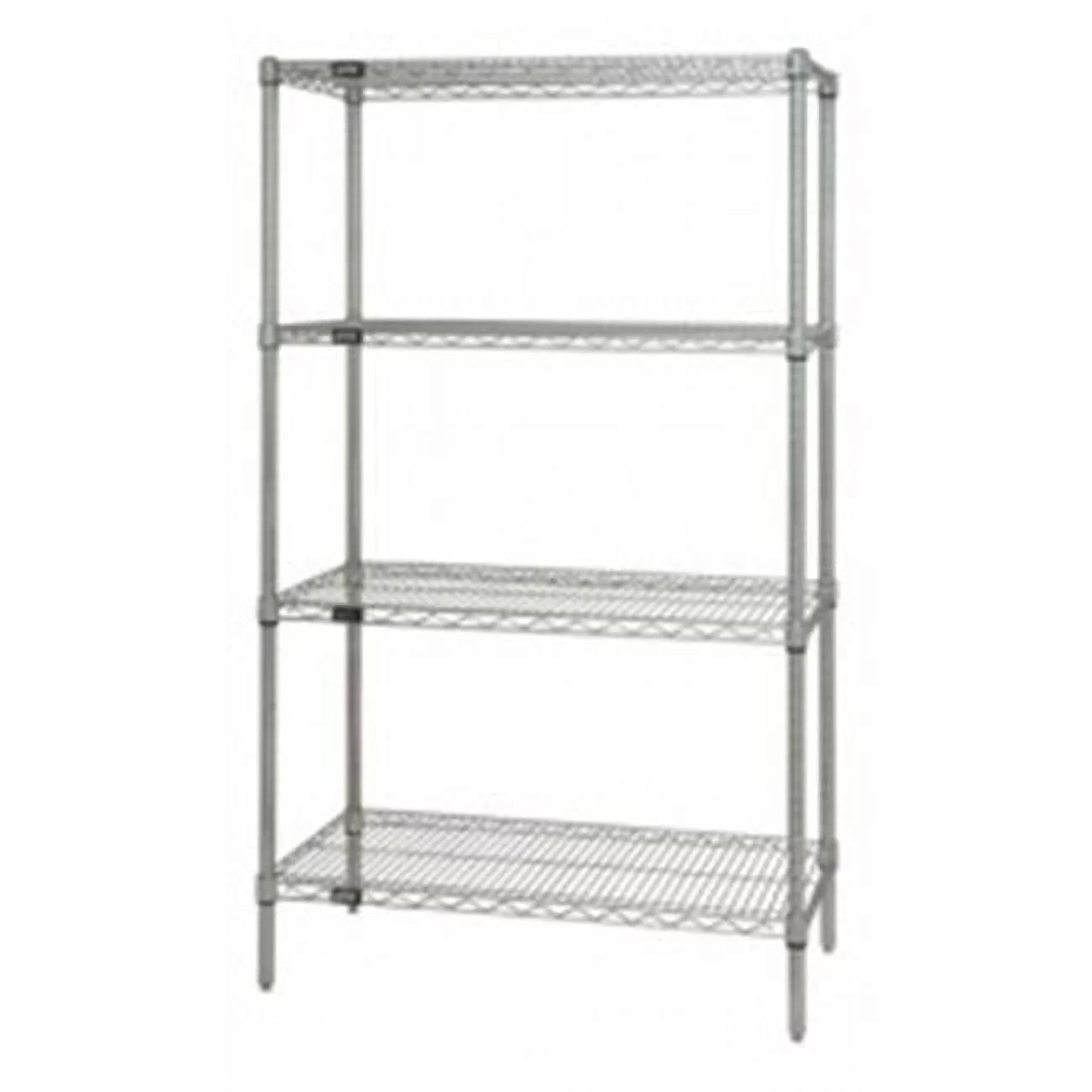 4-Shelf, Stainless Steel Wire Shelving Unit - 18 x 54 x 86 in. - Exclusive Design
