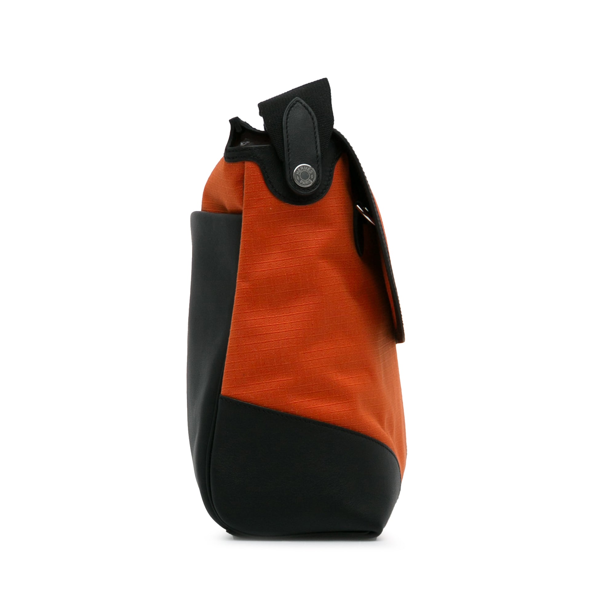 Pre-Owned Authenticated HermÃ¨s Allback Messenger Bag Canvas Fabric Orange Crossbody Bag Unisex (Good) - Exclusive Design