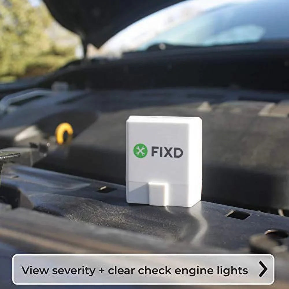 FIXD Bluetooth OBD2 Scanner for Car - Car Code Readers & Scan Tools for iPhone & Android - Wireless OBD2 Auto Diagnostic Tool to Check Engine & Fix All Cars & Vehicles â96 or Newer (3 Pack)