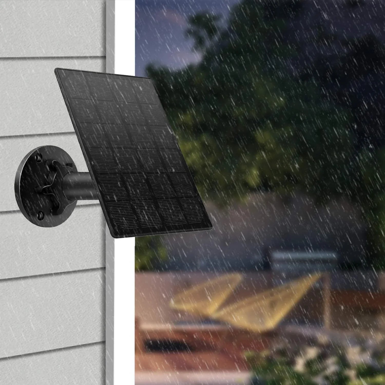 Solar Panel for Rechargeable y Outdoor Camera,Waterproof Solar Panel with 9.8ft USB Cable,