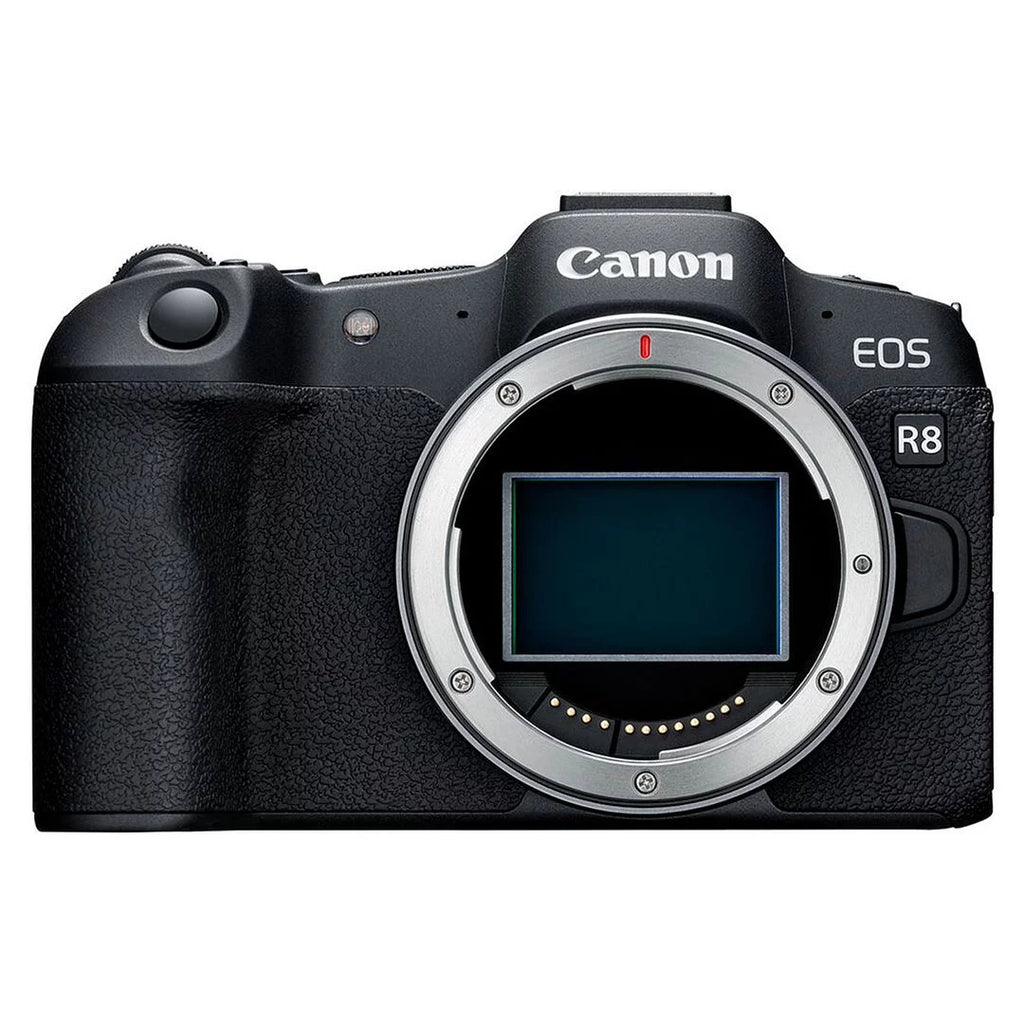 Canon EOS R8 Mirrorless Camera with RF 24-50mm Lens + SanDisk 32GB Memory Card + Case + LED Flash + ZeeTech Accessory Bundle - Exclusive Design