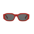 Versacce VE4361 Unisex's Plastic Geometric Sunglasses Red 53mm/16-140 Adult - Exclusive Design